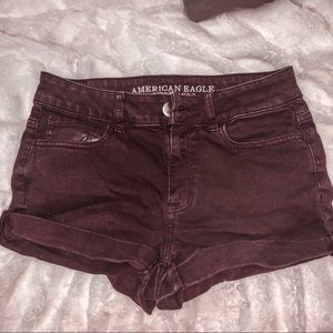American Eagle Maroon Shorts